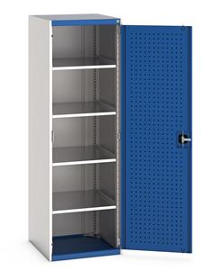 Bott Perfo Door Cupboard 650Wx650Dx2000mmH - 4 Shelves 40019125.**